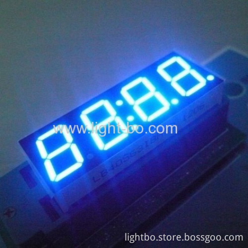 Ultra Blue Four-digit 14.2mm ( 0.56 Inch) Anode 7-segment Led Clock Display 